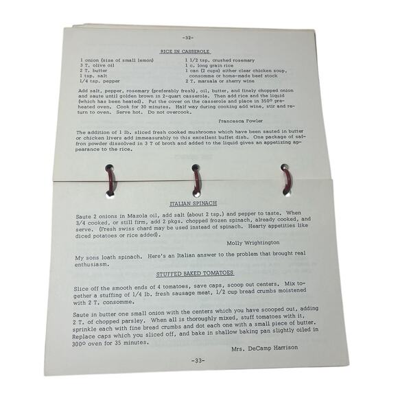 Vtg Women Of St. Francis Parish Local Cookbook Church Spiral Retro Kitchen 1964 - Picture 6 of 7